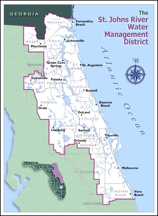 SJRWMD District Map